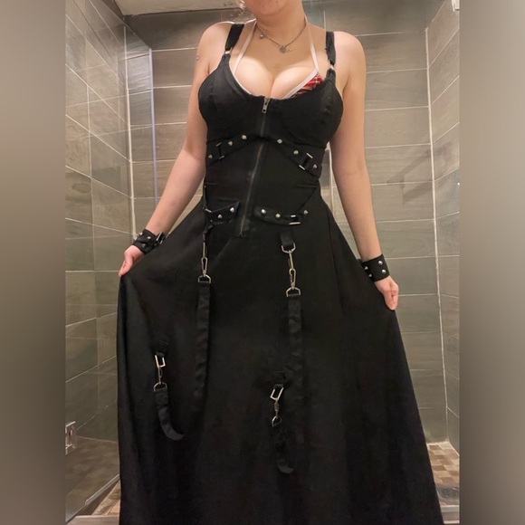 Lip Service Black Gothic Maxi Dress - Picture 9 of 11